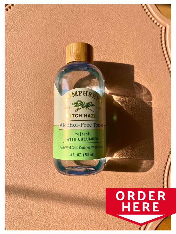 Humphreys witch hazel toner bottle picture