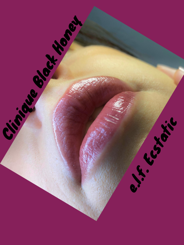 clinique black honey and elf ecstatic side by side