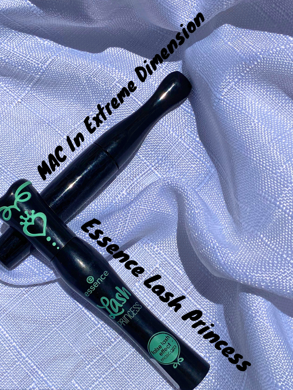 mac in extreme dimension and essence lash princess mascaras