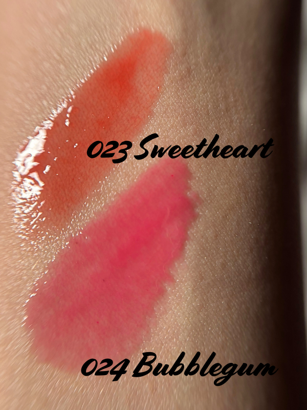 maybelline sweetheart and bubblegum lifter gloss swatch