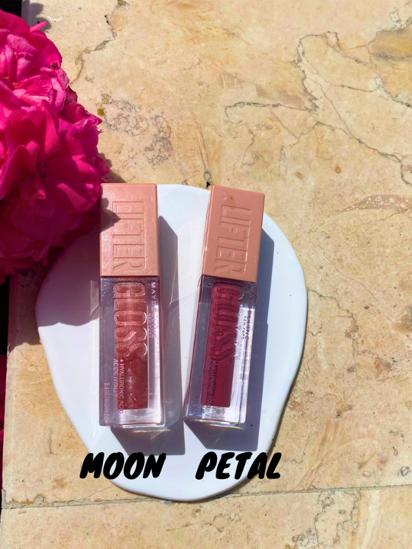 maybelline lifter gloss moon and petal shades