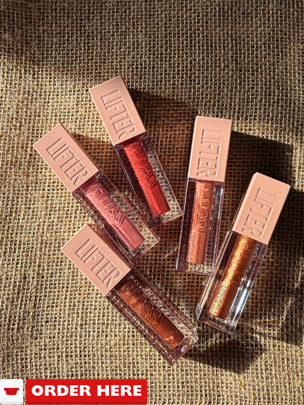 maybelline lifter glosses on the flat tray